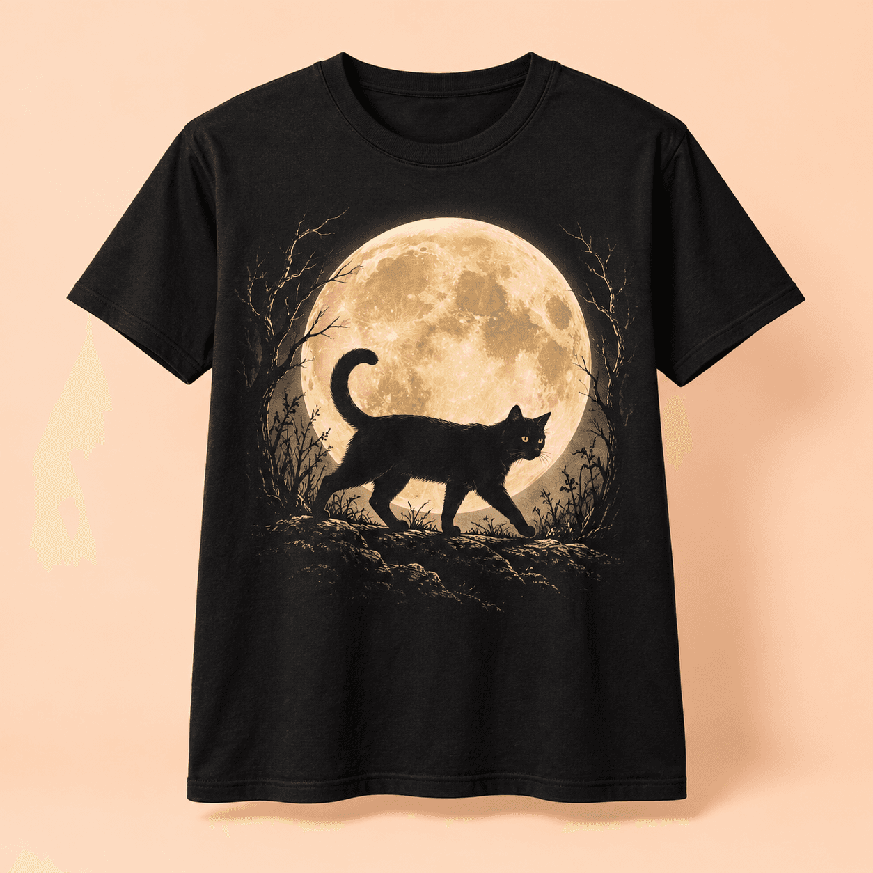 Black Cat Crossing Tee